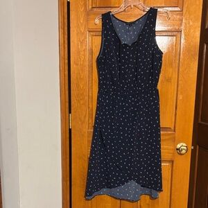 Tommy Hilfiger Navy Patterned Midi Dress❤️